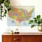 RoomMates Dry Erase US Map Peel & Stick Wall Decal